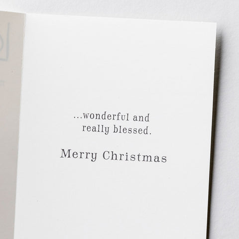 Inside of card