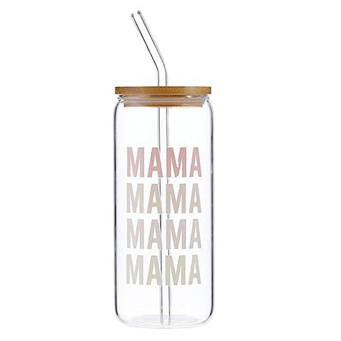mama, Cold Brew Glass Tumbler