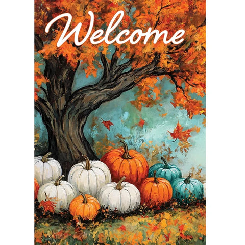 maple tree and pumpkin