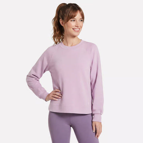 mauve, Women's Cozy Luxe Crewneck Sweatshirt LT152