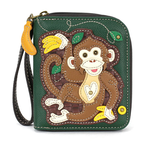monkey, Zip-Around Wallets 839
