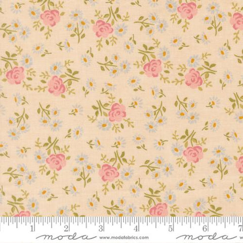 natural, My Secret Garden Collection Rose Garden Cotton Fabric 20985