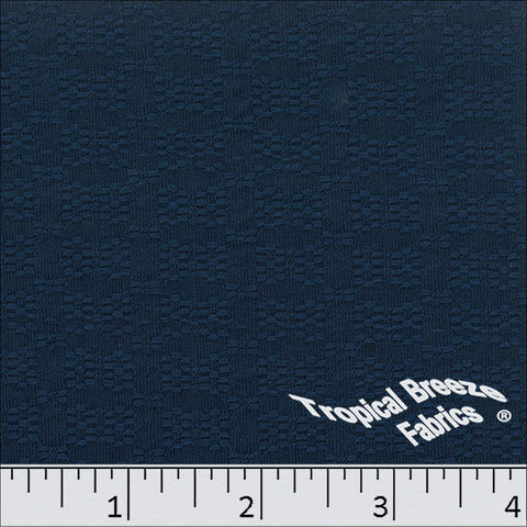 navy, Jacquard Knit Polyester Fabric 32858