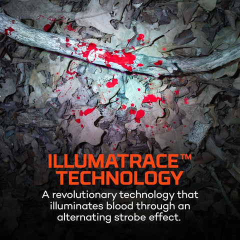 Illumination info for NEBO Illumatrace blood tracker Headlamp