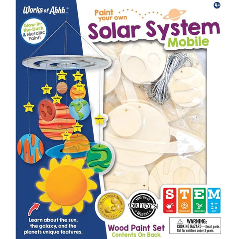 Solar System Mobile Wood Craft & Paint Kit 22023