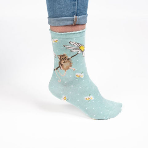 oops a daisy, Women's Stitched Socks