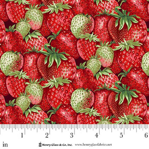 packed strawberries, Berry Besties Collection Cotton Fabric 22