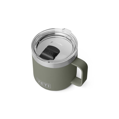 Yeti Rambler 14 oz. Stackable Mug in pampa green