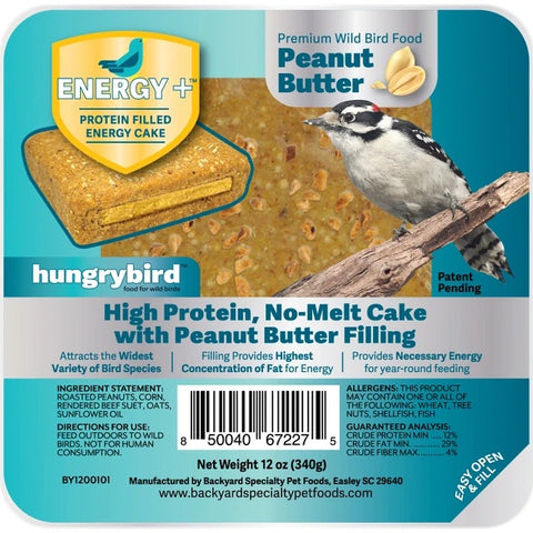 Hungrybird Peanut Butter Filled Energy Plus suet cake