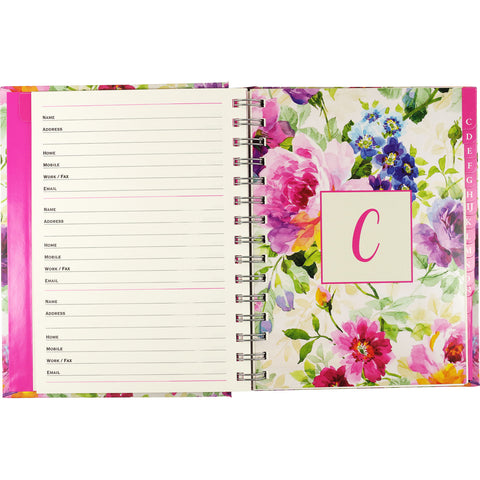 Inside of address book