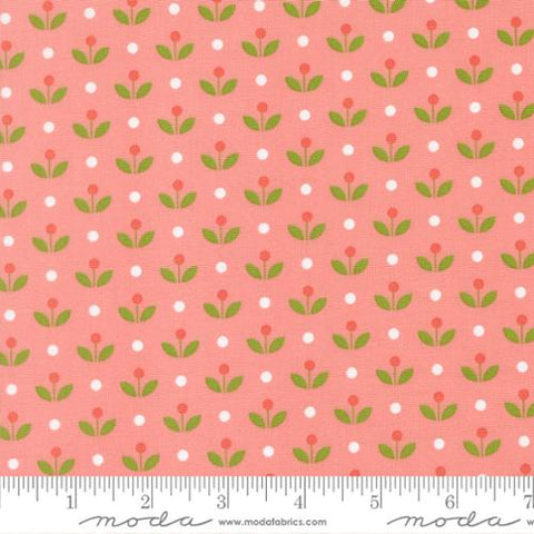 pink, Bloomsberry Collection Mayfair Ditsy Cotton Fabric 55357