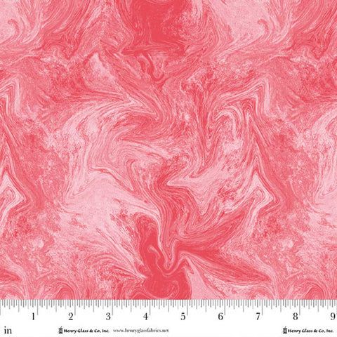 pink, Bloomscape Collection Marbled Cotton Fabric 2435