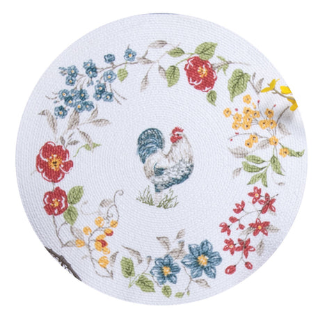 Countryside Rooster Braided Placemat