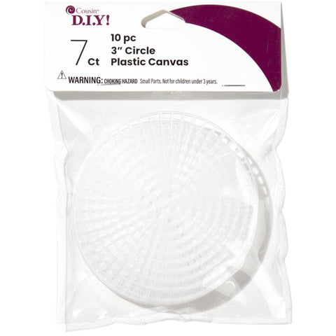 Circles of plastic canvas