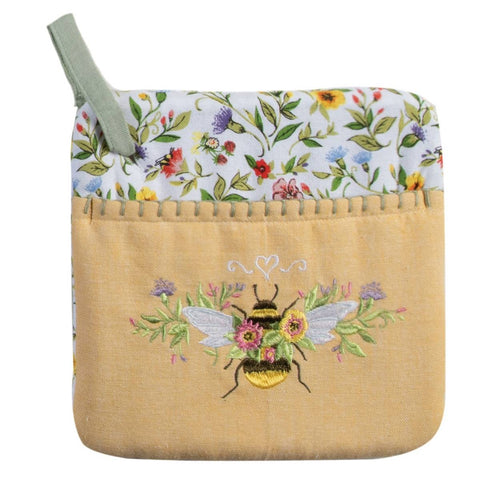 Bee and Floral Pocket Mitt R8422