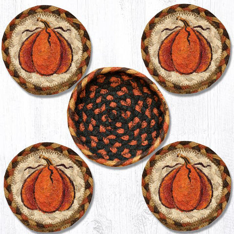Pumpkin coasters