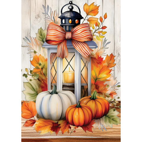 Pumpkin Lantern garden flag
