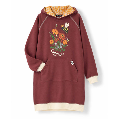 queen bee, Women's Long-Sleeve Sleep Hoodie SHD