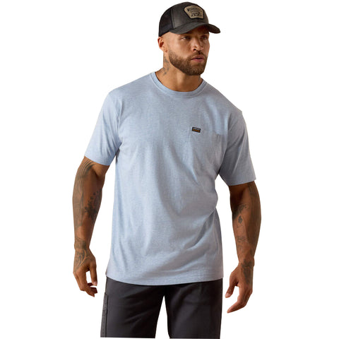 rain heather, Men's Rebar Cotton Strong Standard T-Shirt 1007