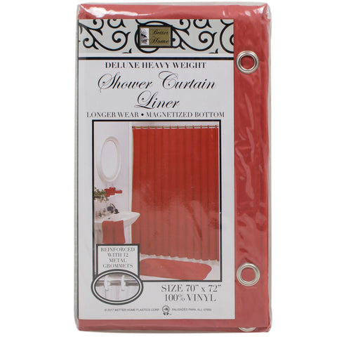 Red shower curtain