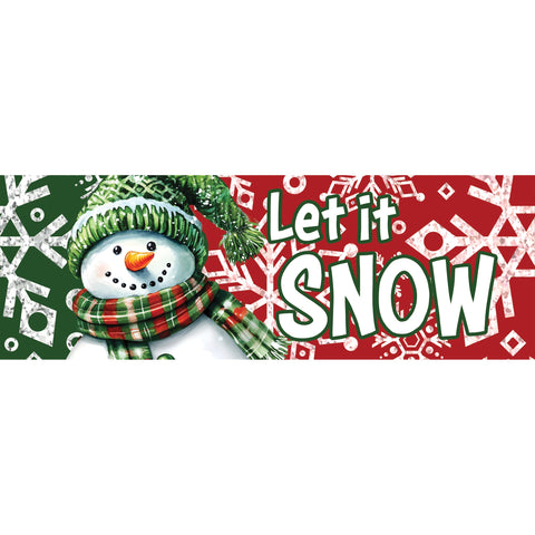 Custom Decor Signature Sign showing Red & green snowman