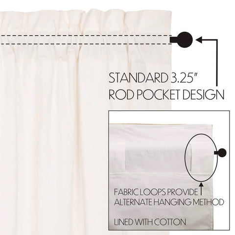 Simple Life Flax Prairie Curtain Panel Set of 2 51370
