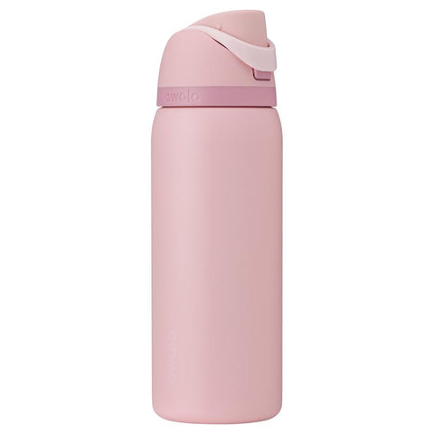 Owala FreeSip 24 oz water bottle in rose quartz