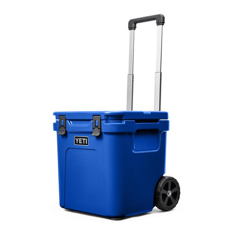 Royal blue YETI Roadie 48 Roller Cooler