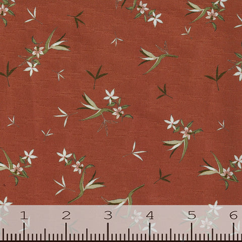 rust, Fashion Print Knit Fabric CA226