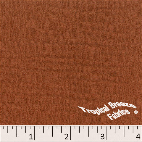rust, Cotton Crinkle Fabric 102610