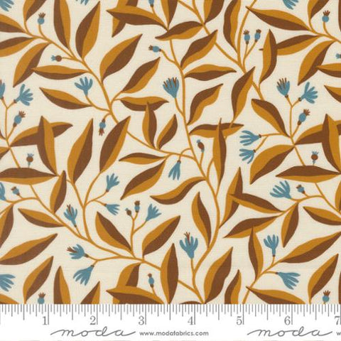 rust, Feather and Forest Bloom Collection Foliage Sprouts Cotton Fabric 14144