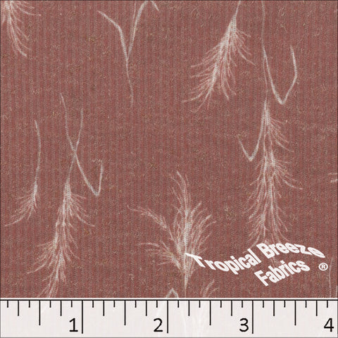 rust, Linen Rib Knit Print Fabric 573622