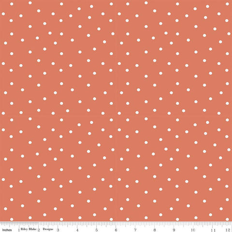 rust, Sketchbook Collection Dots Cotton Fabric CD17526