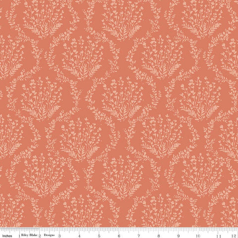 rust, Sketchbook Collection Vines Cotton Fabric CD17523