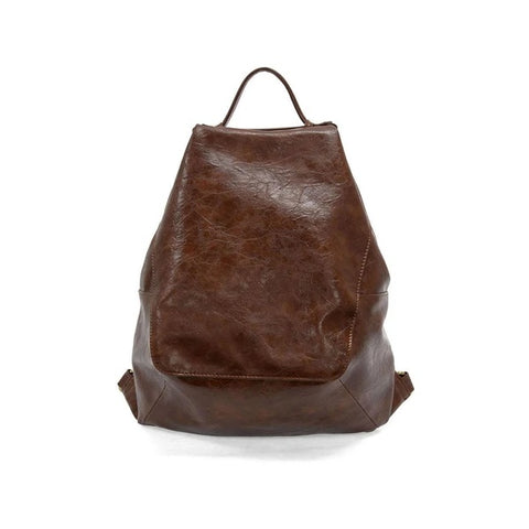 Joy Susan Maggie modern backpack in saddle