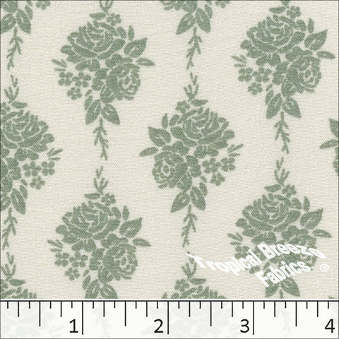 sage, Dream Crepe Print Polyester Fabric 042614