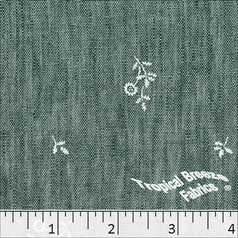 sage, Medley Paint Print Polyester Fabric 042629