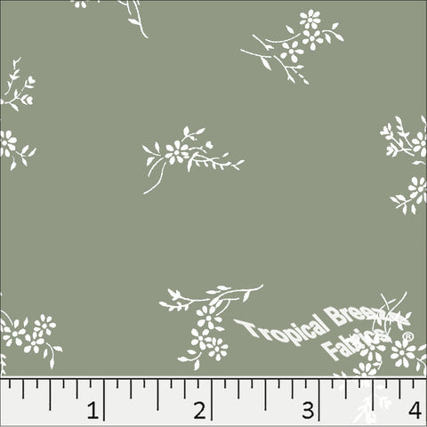 sage, Nubby Weave Poly Cotton Dress Fabric 6311