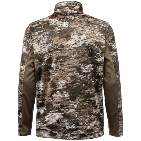 Back of Huntworth men's Seneca Softshell camo Hunting Jacket