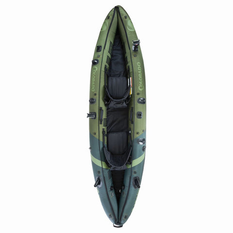 Coleman Sevylor Colorado 2-Person Green Fishing Kayak top view