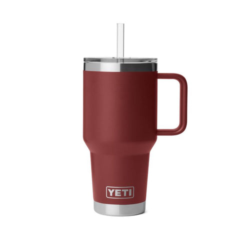 Stag Red Rambler 35 oz Travel Mug with Handle