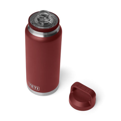Yeti Rambler 36 oz. bottle with chug cap in stag red