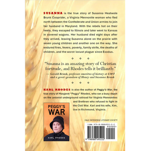 Susanna book back cover