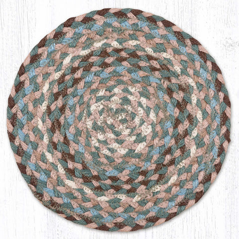 taupe ivory blue trivet