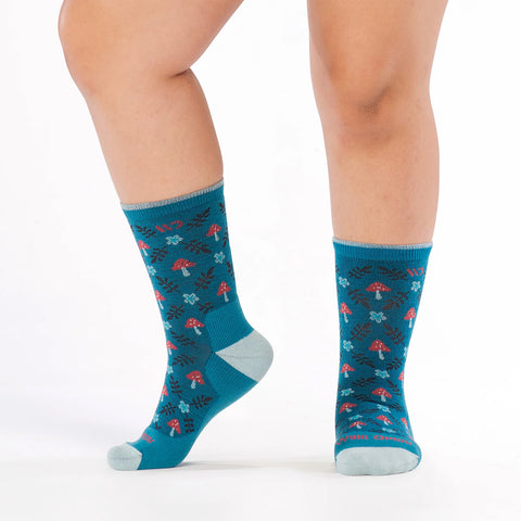 teal, Women's Wildwood Cushioned Crew Socks 9512