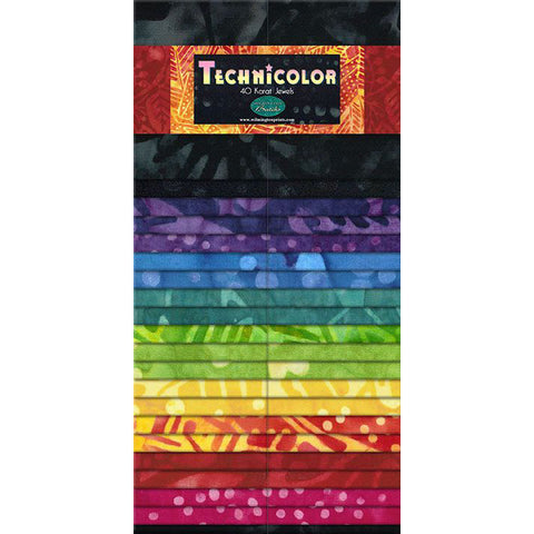 technicolor, Pre-cut Cotton Fabric Karat Gems Strips 842