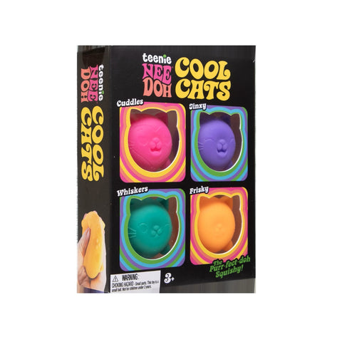 Teenie NeeDoh Cool Cats in pack of 4
