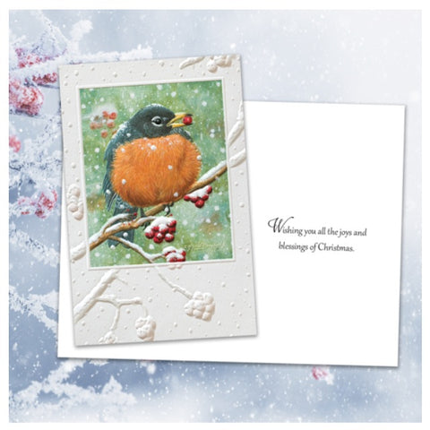 Pumpernickel Press The Berry Lover Christmas Card and envelope