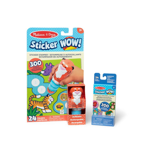Melissa & Doug Sticker WOW! Bundle with tiger stamper