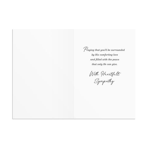 Nature Landscapes Sympathy Greeting Cards U0060 inside sample